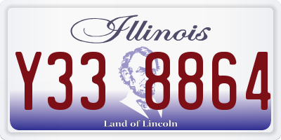 IL license plate Y338864