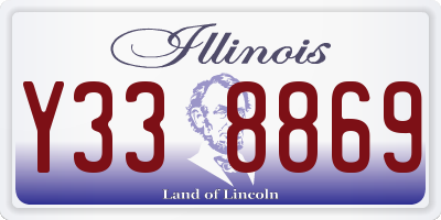 IL license plate Y338869