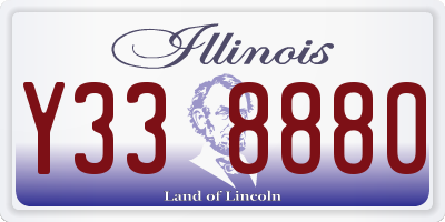 IL license plate Y338880