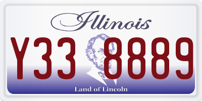 IL license plate Y338889