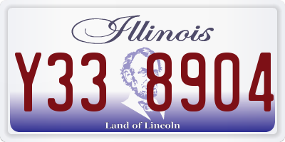 IL license plate Y338904
