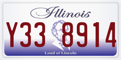 IL license plate Y338914
