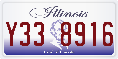 IL license plate Y338916