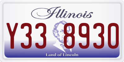 IL license plate Y338930