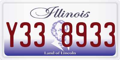 IL license plate Y338933