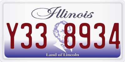 IL license plate Y338934