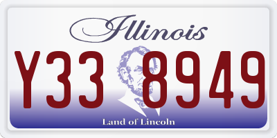 IL license plate Y338949