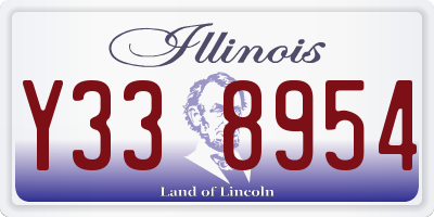 IL license plate Y338954