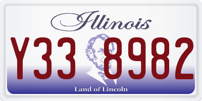 IL license plate Y338982