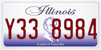 IL license plate Y338984