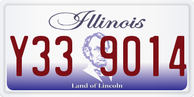 IL license plate Y339014