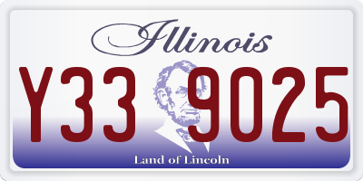 IL license plate Y339025