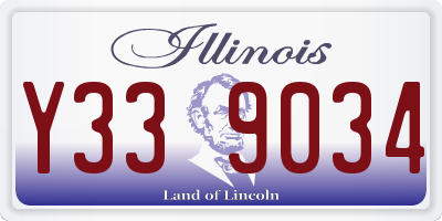 IL license plate Y339034