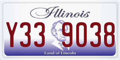 IL license plate Y339038