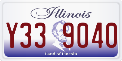 IL license plate Y339040
