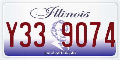 IL license plate Y339074