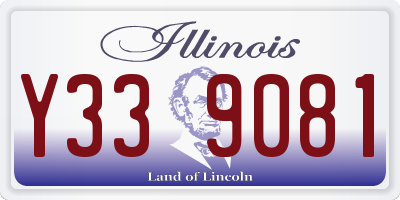 IL license plate Y339081