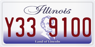 IL license plate Y339100