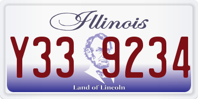 IL license plate Y339234