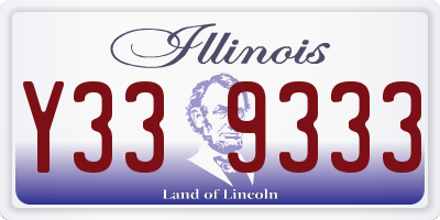 IL license plate Y339333