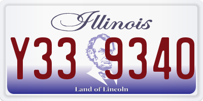 IL license plate Y339340