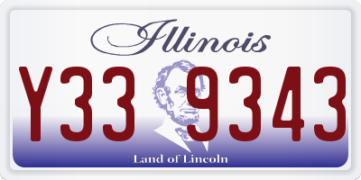 IL license plate Y339343