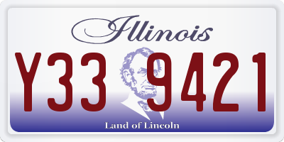 IL license plate Y339421