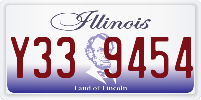 IL license plate Y339454