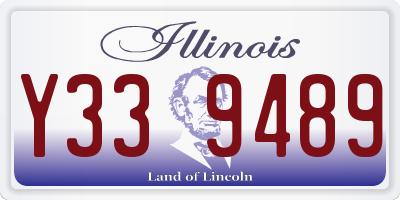 IL license plate Y339489