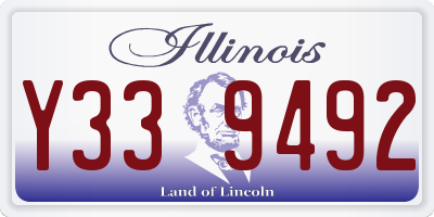 IL license plate Y339492