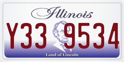 IL license plate Y339534