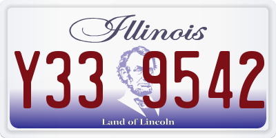 IL license plate Y339542