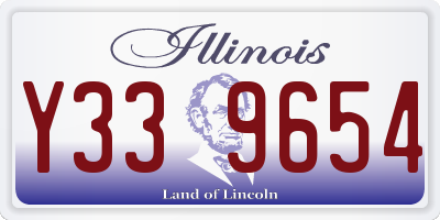 IL license plate Y339654