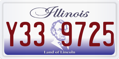 IL license plate Y339725
