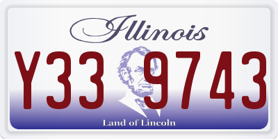 IL license plate Y339743