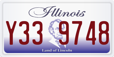 IL license plate Y339748