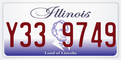 IL license plate Y339749