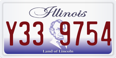 IL license plate Y339754