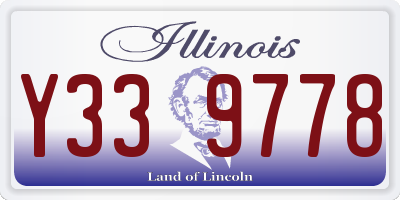 IL license plate Y339778