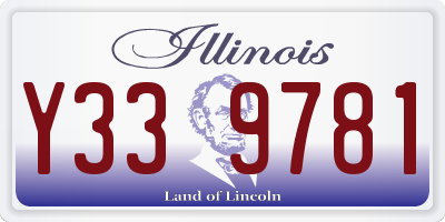 IL license plate Y339781