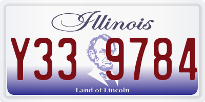 IL license plate Y339784