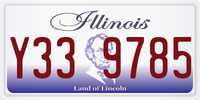 IL license plate Y339785