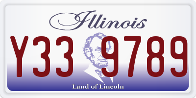 IL license plate Y339789