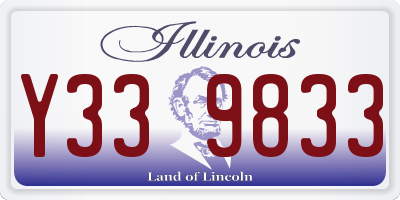 IL license plate Y339833
