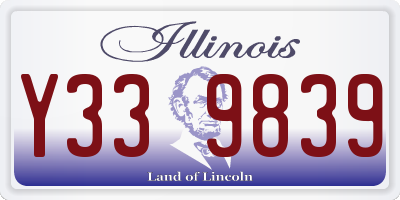 IL license plate Y339839