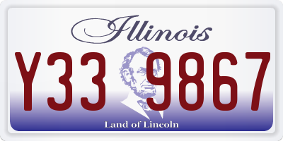 IL license plate Y339867