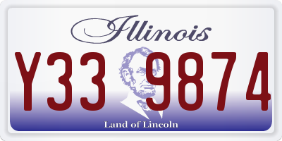 IL license plate Y339874