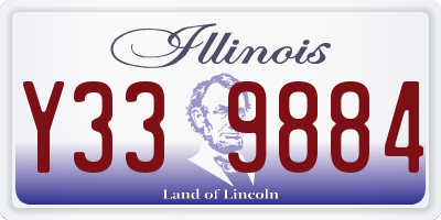 IL license plate Y339884
