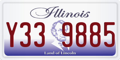 IL license plate Y339885