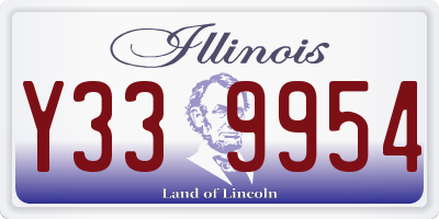 IL license plate Y339954